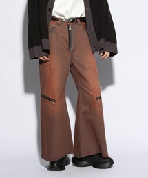 HARE | 【SET UP対応】MEGAフレアZIPデニムパンツ(HARE)(デニムパンツ)