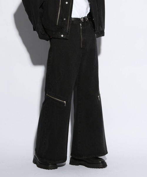 HARE（ハレ）の「【SET UP対応】MEGAフレアZIPデニムパンツ(HARE