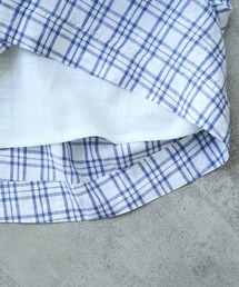ビュルデサボン　Linen check ギャザースカート bulle de savon（ビュルデサボン）の「Linen check ギャザースカート