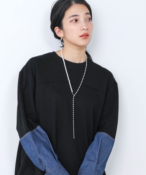 Bou Jeloud（ブージュルード）の「パールコンビネックレス（ネックレス・レディース・ゴールド/シルバー・ONESIZE）」の3枚目の写真