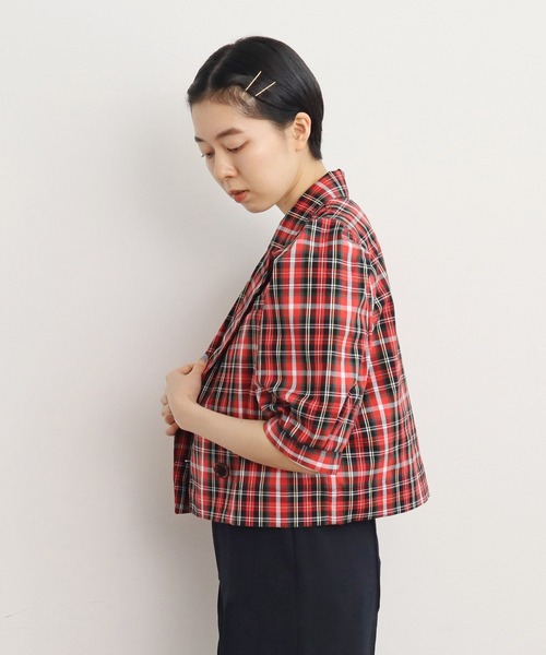 CHILD WOMAN チャイルドウーマン　チェックジャケット CHILD WOMAN（チャイルドウーマン）の「オックスタータン