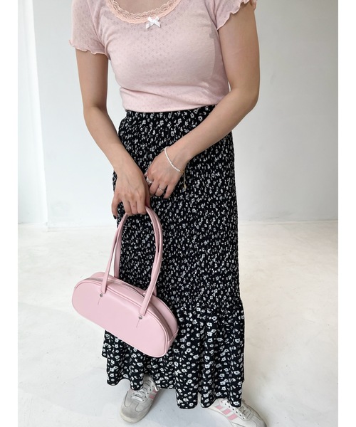 jumelle（ジュメロ）の「shirring flower skirt（スカート・レディース・ホワイト/ブラック・SMALL/MEDIUM）」の20枚目の写真