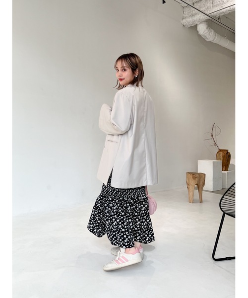 jumelle（ジュメロ）の「shirring flower skirt（スカート・レディース・ホワイト/ブラック・SMALL/MEDIUM）」の12枚目の写真
