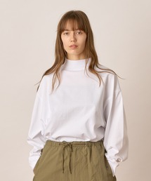 ドルマンスリーブモックネックTシャツ