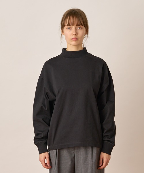 ALLUMER（アリュメール）の「ドルマンスリーブモックネックTシャツ（Tシャツ/カットソー・レディース・ブラック/ホワイト・1）」の14枚目の写真