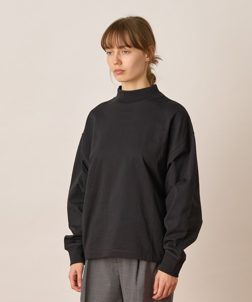 ALLUMER（アリュメール）の「ドルマンスリーブモックネックTシャツ（Tシャツ/カットソー・レディース・ブラック/ホワイト・1）」の15枚目の写真