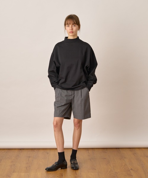 ALLUMER（アリュメール）の「ドルマンスリーブモックネックTシャツ（Tシャツ/カットソー・レディース・ブラック/ホワイト・1）」の20枚目の写真