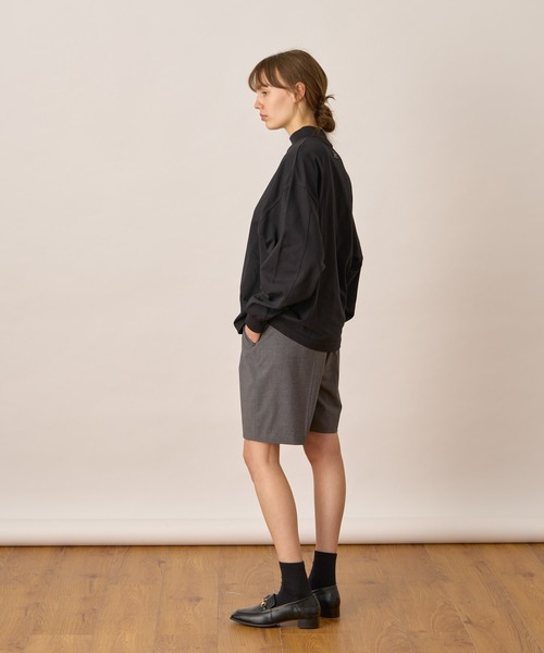 ALLUMER（アリュメール）の「ドルマンスリーブモックネックTシャツ（Tシャツ/カットソー・レディース・ブラック/ホワイト・1）」の21枚目の写真