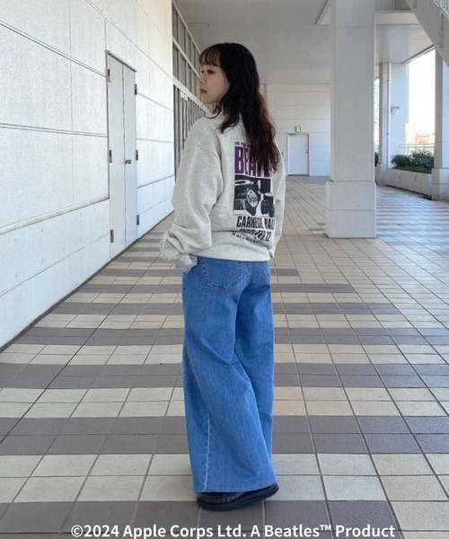 Right-on（ライトオン）の「【THE BEATLES】フォトPTトレーナー（スウェット・メンズ・オフホワイト/ダークグレー/キナリ・L/XL/M）」の9枚目の写真
