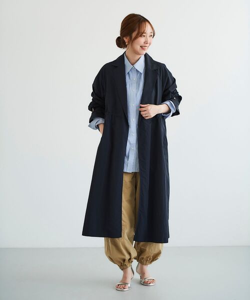 le.coeur blanc（ルクールブラン）の「ナイロンドロストロングコート（その他アウター・レディース・カーキオリーブ/ネイビー/アイボリー・38）」の3枚目の写真