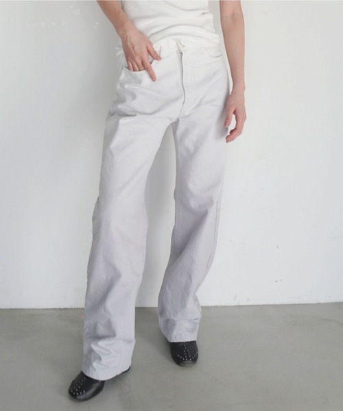 ENCIRCLE(エンサークル)の「【ENCIRCLE/エンサークル】Gradation jeans/グラデーションジーンズ(デニム)(デニムパンツ・レディース・グレー×ホワイト・3/2/1)」の22枚目の写真