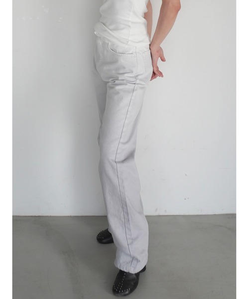 ENCIRCLE(エンサークル)の「【ENCIRCLE/エンサークル】Gradation jeans/グラデーションジーンズ(デニム)(デニムパンツ・レディース・グレー×ホワイト・3/2/1)」の12枚目の写真