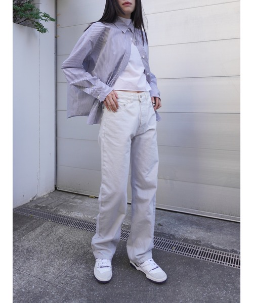 ENCIRCLE(エンサークル)の「【ENCIRCLE/エンサークル】Gradation jeans/グラデーションジーンズ(デニム)(デニムパンツ・レディース・グレー×ホワイト・3/2/1)」の10枚目の写真