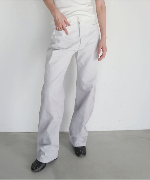 ENCIRCLE(エンサークル)の「【ENCIRCLE/エンサークル】Gradation jeans/グラデーションジーンズ(デニム)(デニムパンツ・レディース・グレー×ホワイト・3/2/1)」の16枚目の写真