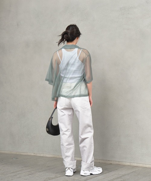 ENCIRCLE(エンサークル)の「【ENCIRCLE/エンサークル】Gradation jeans/グラデーションジーンズ(デニム)(デニムパンツ・レディース・グレー×ホワイト・3/2/1)」の18枚目の写真