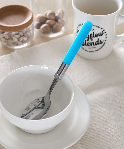 BAYFLOW（ベイフロー）の「ハンドルカラースプーン（キッチンツール・レディース・オレンジ/ブルー/ホワイト・0）」の2枚目の写真