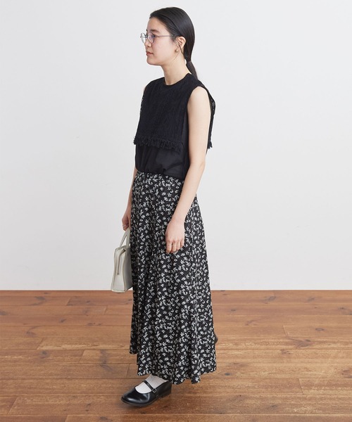 fig Ｌondon（フィグロンドン）の「tulip skirt（スカート・レディース・ホワイト/ブラック・FREE）」の7枚目の写真