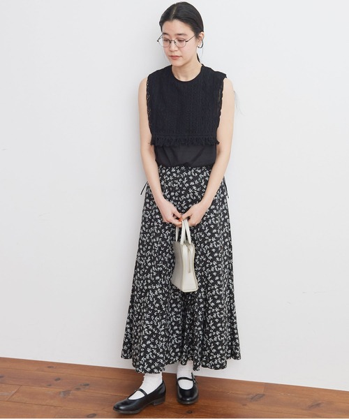 fig Ｌondon（フィグロンドン）の「tulip skirt（スカート・レディース・ホワイト/ブラック・FREE）」の9枚目の写真