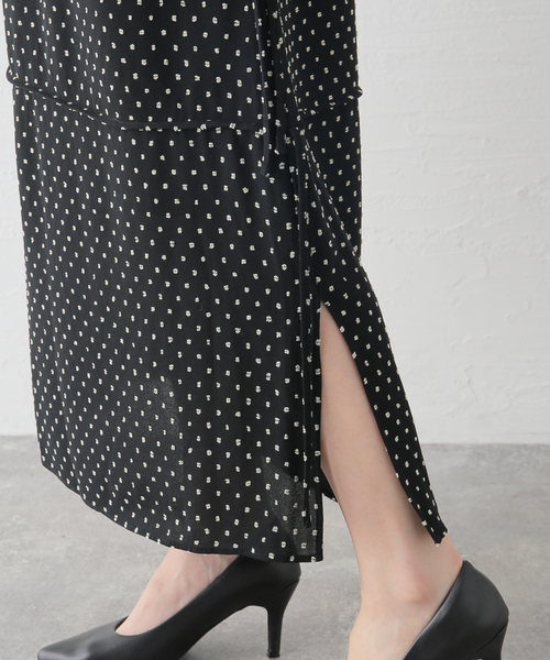 leur logette(ルルロジェッタ)の「【leur logette/ルールロジェット】 DOT GEORGETTE OP:ワンピース(ワンピース・レディース・ブラック・1)」の10枚目の写真