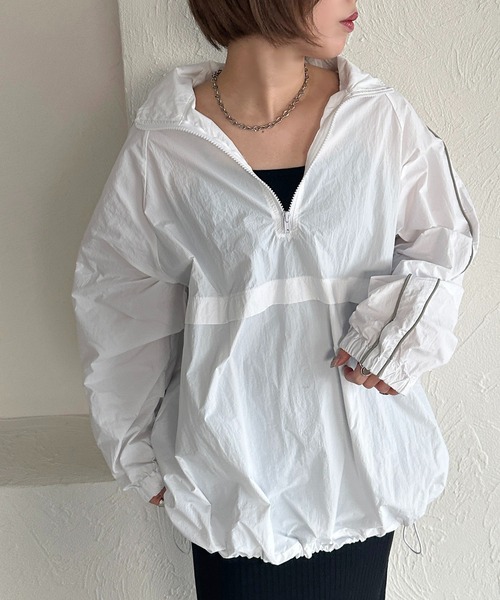 apres jour mignon(アプレジュールミニョン)の「パイピングアノラック【ZOZOTOWN限定アイテム】(その他トップス・レディース・ブラック/レッド/オフホワイト/グレー・X-LARGE/フリー)」の13枚目の写真