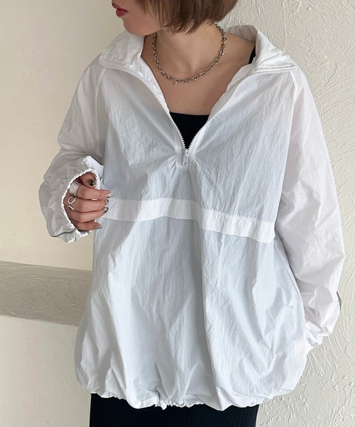 apres jour mignon(アプレジュールミニョン)の「パイピングアノラック【ZOZOTOWN限定アイテム】(その他トップス・レディース・ブラック/レッド/オフホワイト/グレー・X-LARGE/フリー)」の14枚目の写真