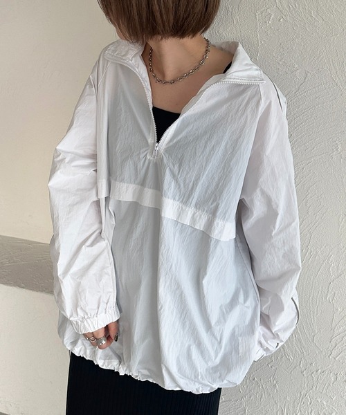 apres jour mignon(アプレジュールミニョン)の「パイピングアノラック【ZOZOTOWN限定アイテム】(その他トップス・レディース・ブラック/レッド/オフホワイト/グレー・X-LARGE/フリー)」の15枚目の写真