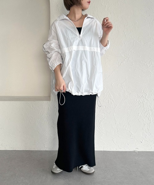 apres jour mignon(アプレジュールミニョン)の「パイピングアノラック【ZOZOTOWN限定アイテム】(その他トップス・レディース・ブラック/レッド/オフホワイト/グレー・X-LARGE/フリー)」の17枚目の写真