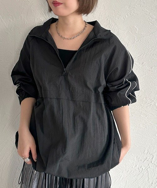 apres jour mignon(アプレジュールミニョン)の「パイピングアノラック【ZOZOTOWN限定アイテム】(その他トップス・レディース・ブラック/レッド/オフホワイト/グレー・X-LARGE/フリー)」の20枚目の写真