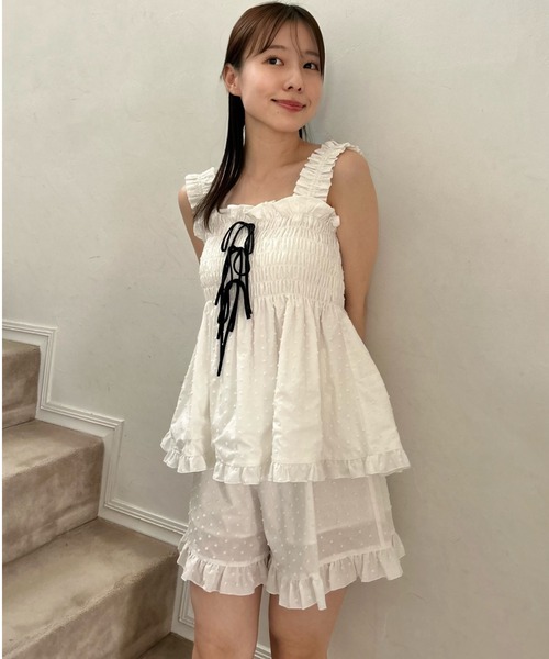 SNIDEL HOME（スナイデルホーム）の「フリルタンクチュニック（ルーム