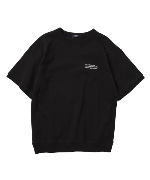 GLAZOS(グラソス)の「USAコットン・スウェットライク刺繍半袖Tシャツ(Tシャツ/カットソー・キッズ・グレー/ブルー/ブラック・170cm/160cm/150cm/140cm)」の12枚目の写真