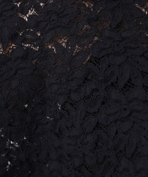 UNTITLED(アンタイトル)の「◆【華やか/ストレッチ/スーツインナー】シュリンクレース(Tシャツ/カットソー・レディース・オフホワイト/ブラック・00/02/04/44/48/50)」の13枚目の写真