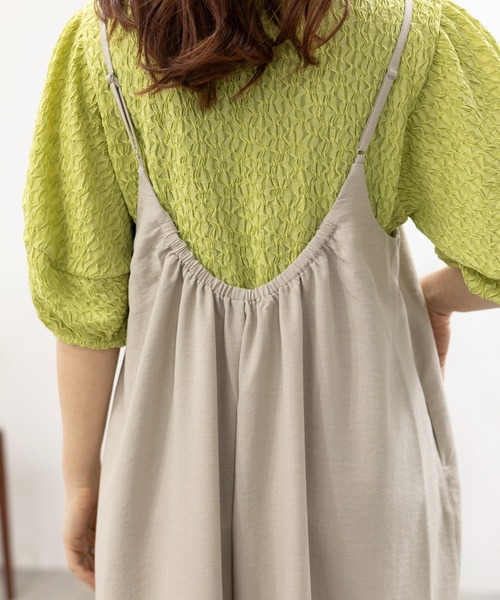 LEPSIM（レプシィム）の「ランタンプルオーバー　114227（Tシャツ/カットソー・レディース・オフホワイト/ブラック/グリーン系その他・FREE）」の4枚目の写真