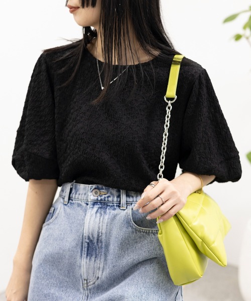 LEPSIM（レプシィム）の「ランタンプルオーバー　114227（Tシャツ/カットソー・レディース・オフホワイト/ブラック/グリーン系その他・FREE）」の15枚目の写真