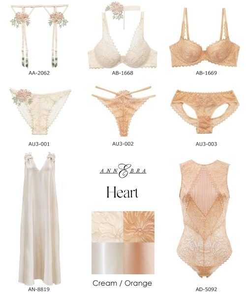 ANNEBRA（アンブラ）の「Heart デコルテメイクブラジャー（ブラジャー・レディース・クリーム/シャーベット・B70/B75/C70/C75/C80/D70/D75/D80/E70/E75/E80/F70/F75/G70/G75）」の16枚目の写真