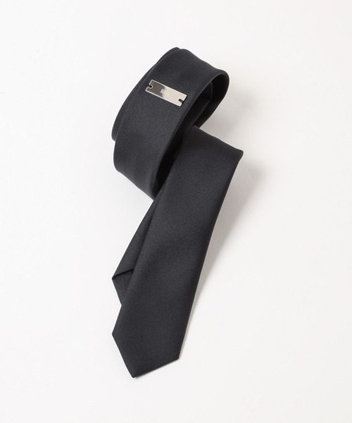 HARE（ハレ）の「スクエアプレートナロータイ(HARE)（ネクタイ・メンズ・ブラック・FREE）」の2枚目の写真