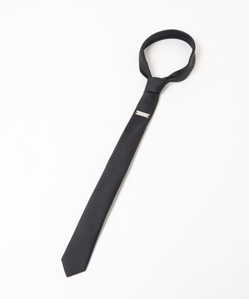 HARE（ハレ）の「スクエアプレートナロータイ(HARE)（ネクタイ・メンズ・ブラック・FREE）」の4枚目の写真