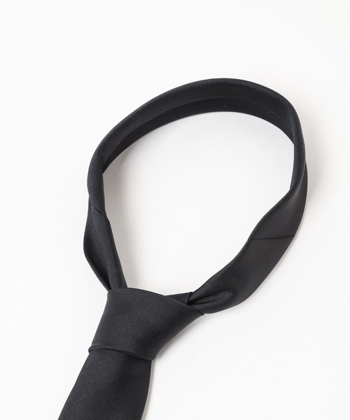 HARE（ハレ）の「スクエアプレートナロータイ(HARE)（ネクタイ・メンズ・ブラック・FREE）」の5枚目の写真