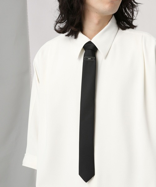 HARE（ハレ）の「スクエアプレートナロータイ(HARE)（ネクタイ・メンズ・ブラック・FREE）」の18枚目の写真