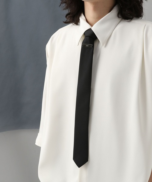 HARE（ハレ）の「スクエアプレートナロータイ(HARE)（ネクタイ・メンズ・ブラック・FREE）」の16枚目の写真