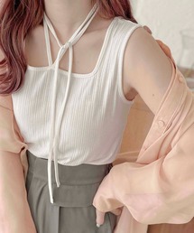 【apres jour clair】リボン付き変形タンクトップ【ZOZOTOWN限定アイテム】