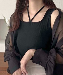 【apres jour clair】リボン付き変形タンクトップ【ZOZOTOWN限定アイテム】