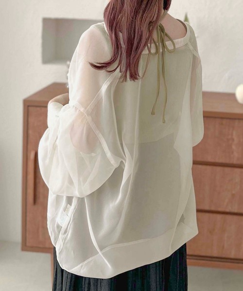 apres jour clair】リボン付き変形タンクトップ【ZOZOTOWN限定アイテム