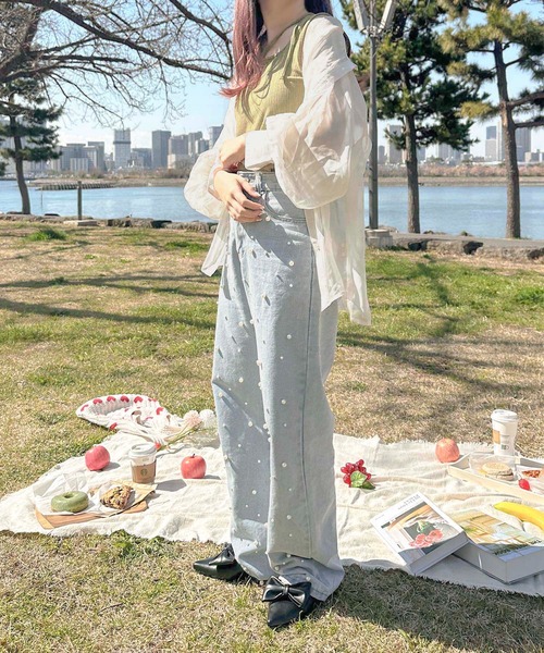 apres jour clair】リボン付き変形タンクトップ【ZOZOTOWN限定アイテム