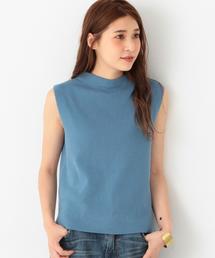 Another Edition | コットンナイロンリブノースリーブニット/AEBC　C/ＮﾘﾌﾞＮＳＬﾆｯﾄ(ニット/セーター)