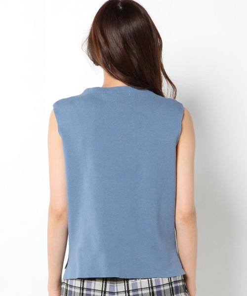 Another Edition（アナザーエディション）の「コットンナイロンリブノースリーブニット/AEBC　C/ＮﾘﾌﾞＮＳＬﾆｯﾄ◆（ニット/セーター・レディース・ライトグレー/ワインレッド/ライトブルー・フリー）」の14枚目の写真