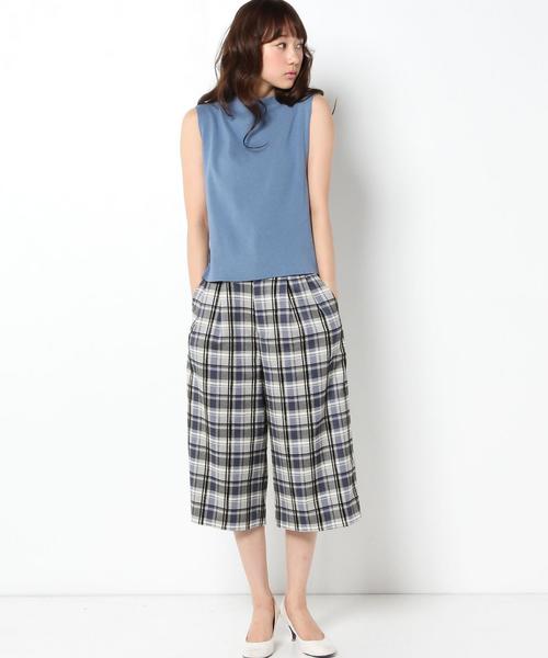 Another Edition（アナザーエディション）の「コットンナイロンリブノースリーブニット/AEBC　C/ＮﾘﾌﾞＮＳＬﾆｯﾄ◆（ニット/セーター・レディース・ライトグレー/ワインレッド/ライトブルー・フリー）」の9枚目の写真