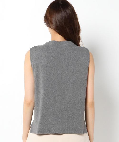 Another Edition（アナザーエディション）の「コットンナイロンリブノースリーブニット/AEBC　C/ＮﾘﾌﾞＮＳＬﾆｯﾄ◆（ニット/セーター・レディース・ライトグレー/ワインレッド/ライトブルー・フリー）」の4枚目の写真