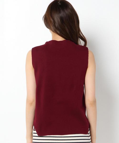 Another Edition（アナザーエディション）の「コットンナイロンリブノースリーブニット/AEBC　C/ＮﾘﾌﾞＮＳＬﾆｯﾄ◆（ニット/セーター・レディース・ライトグレー/ワインレッド/ライトブルー・フリー）」の6枚目の写真