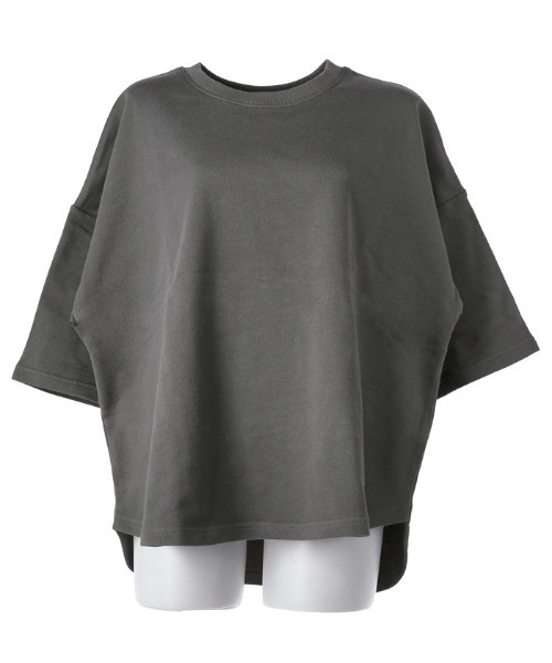 coca(coca)(コカ)の「【WEB限定セール】コットンテールカットスウェット(Tシャツ/カットソー・レディース・ホワイト/チャコール・M/L)」の8枚目の写真