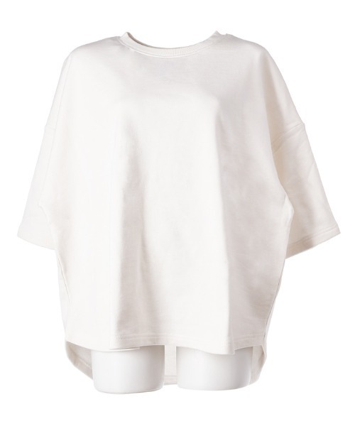 coca(coca)(コカ)の「【WEB限定セール】コットンテールカットスウェット(Tシャツ/カットソー・レディース・ホワイト/チャコール・M/L)」の7枚目の写真